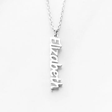 Vertical Name Necklace